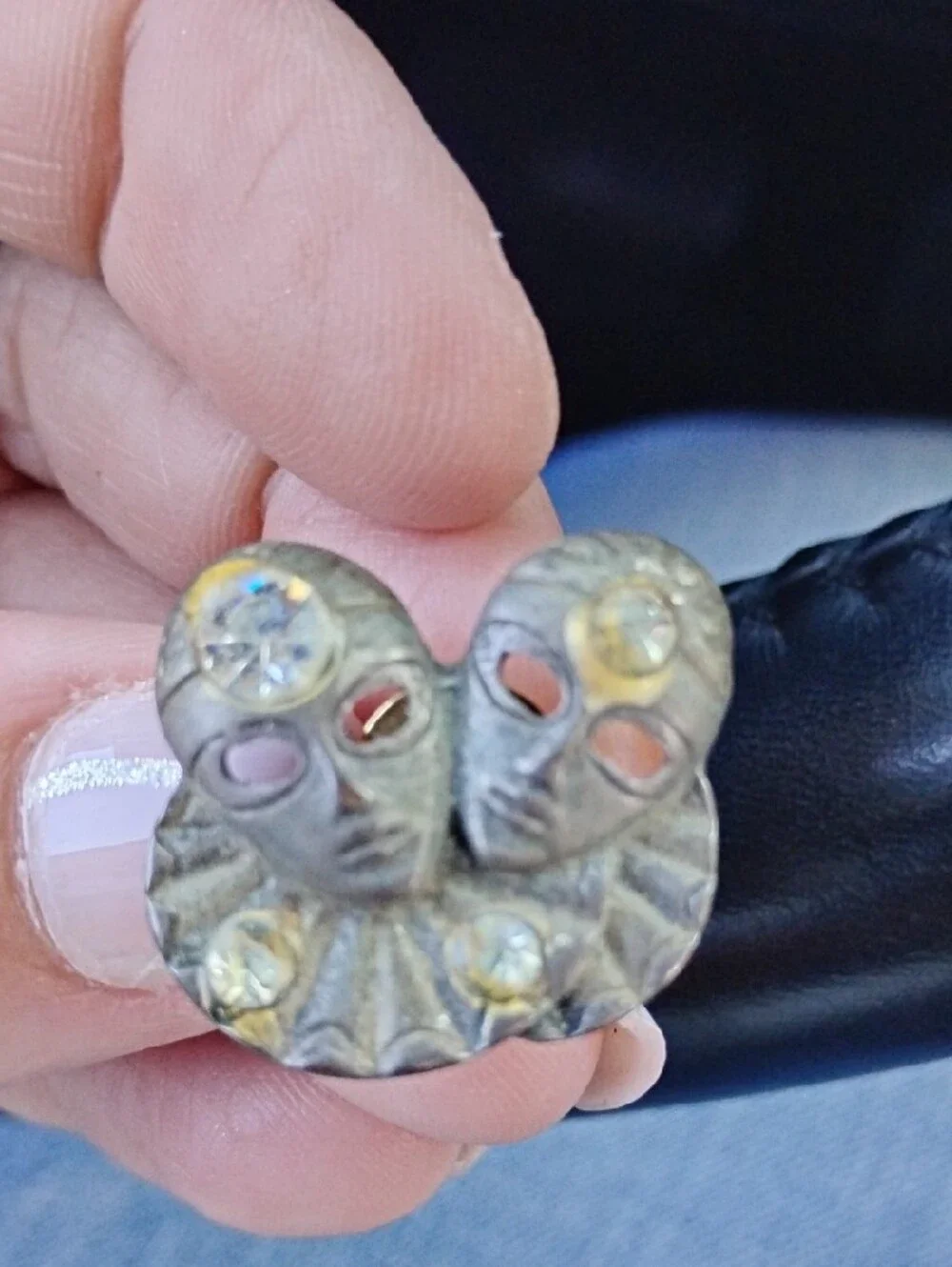 Silver Masquerade Double-Face Theater Arts Smile Now